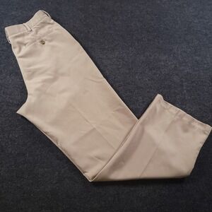 Tommy Hilfiger Chino Trousers Vintage Khaki Flat Front Mens 33x32‎